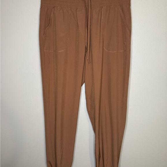 Albion Pants - Albion Fit Brown Jogger Pants Size L‎ Elastic Waist Athleisure